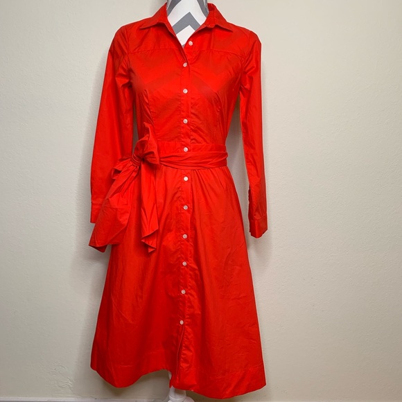 J. Crew Dresses & Skirts - J. Crew Tie-Waist Shirtdress Cotton Poplin NWT